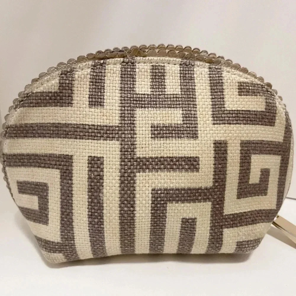 Spartina cosmetic linen bag vacation beauty makeup bag travel